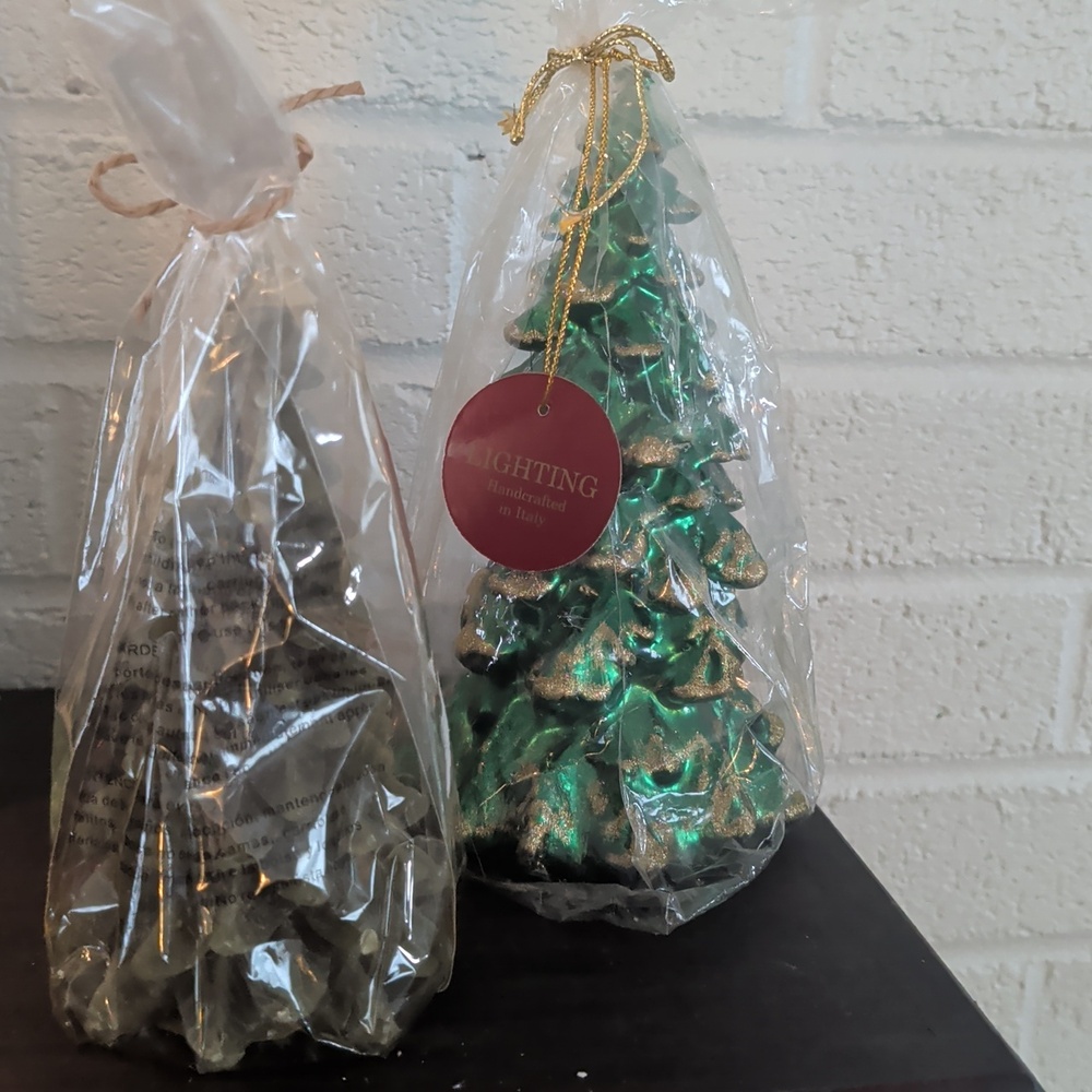 New Tree Candles.. One Is Crate & Barrel